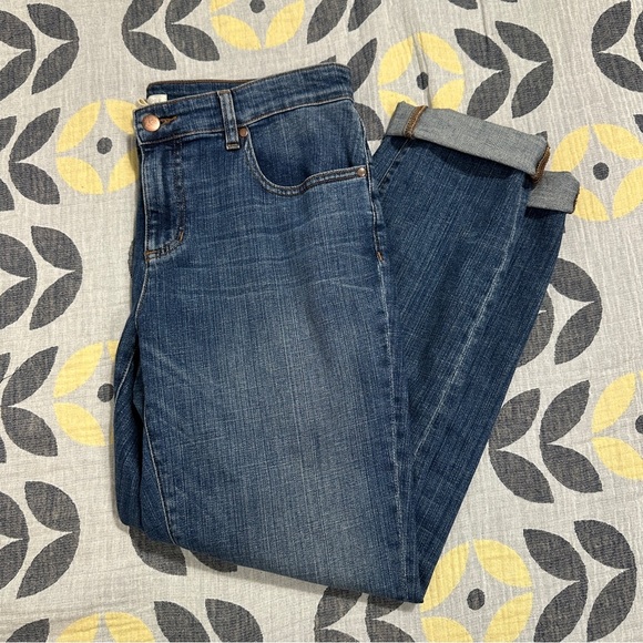 Eileen Fisher jeans, size 6, cotton/spandex, medium blue - Picture 1 of 9